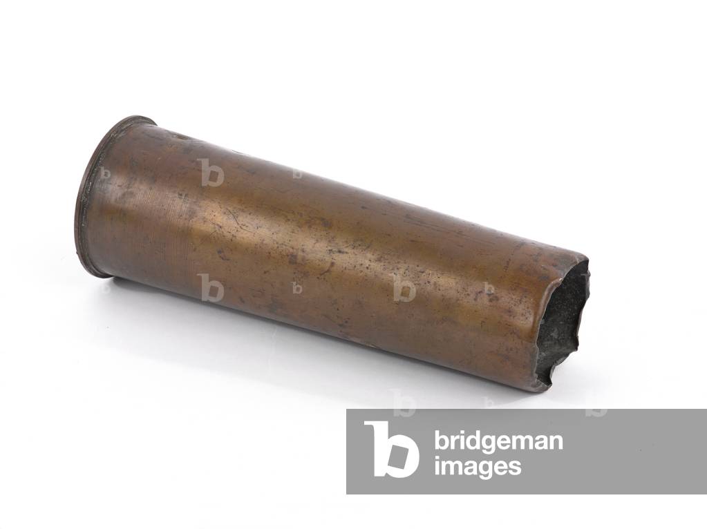 18-pounder shell case fired during the Easter Rising, 1916