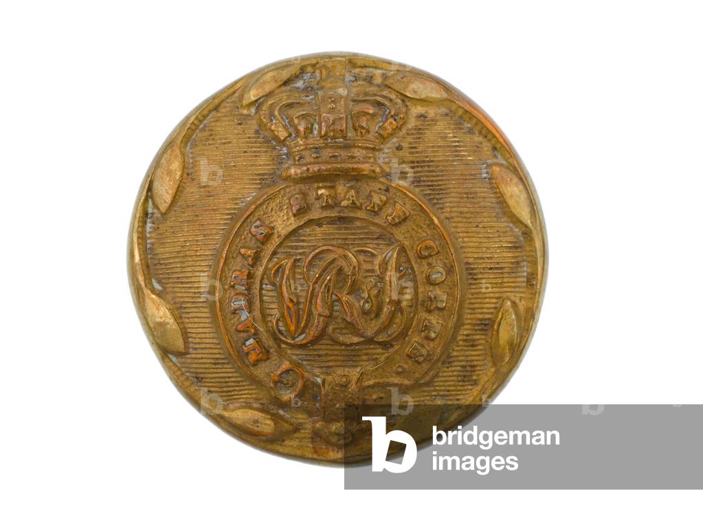Button, Madras Staff Corps, 1876-1891 (gilt)