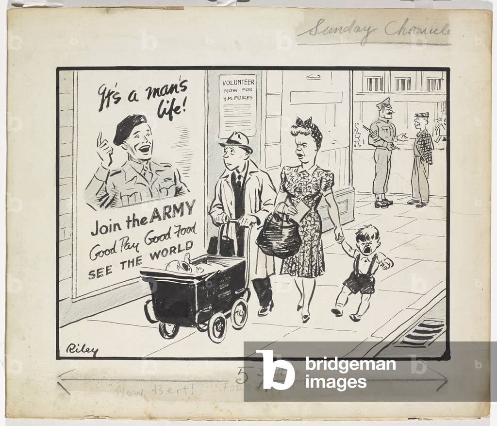 Now, Bert! Forget It!, c.1945 (pen & ink with crayon)