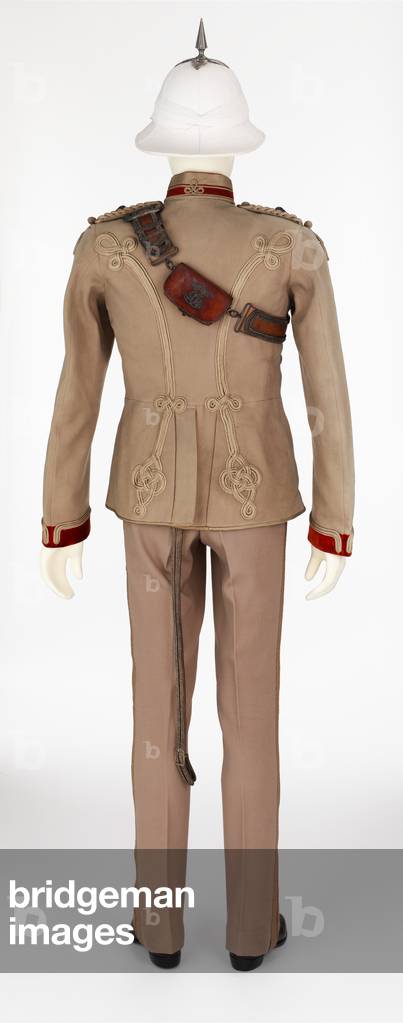 Full dress uniform worn by Major-General C J B Hay,The Queen's Own Corps of Guides, Punjab Frontier Force Infantry, 1903 circa (fabric)