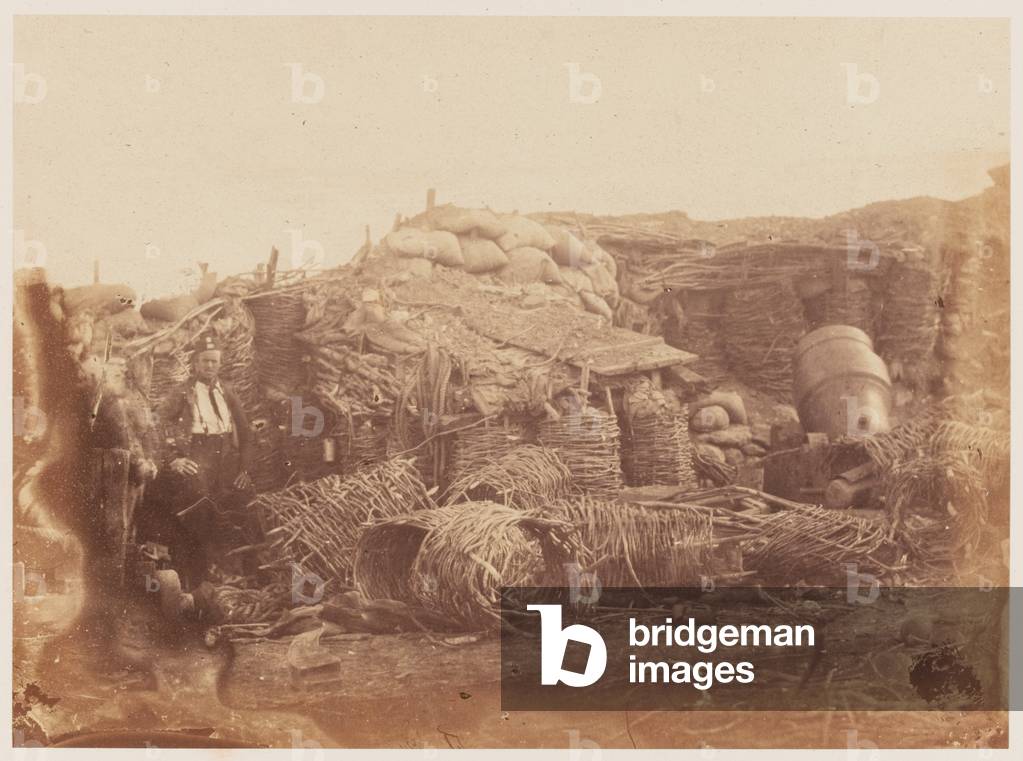 Whistling Dick' in the Malakoff, 1855 (b/w photo)