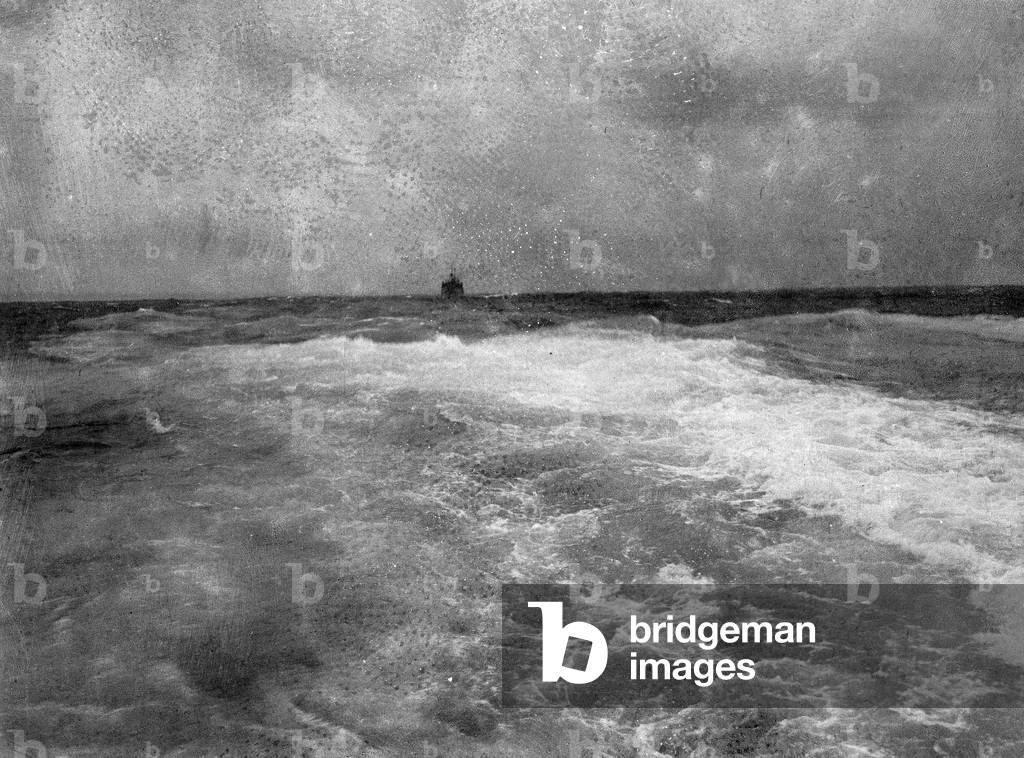 Cape rollers. Convoy rounding the Cape, HMT Orion, en route to Egypt, 1941 (b/w photo)