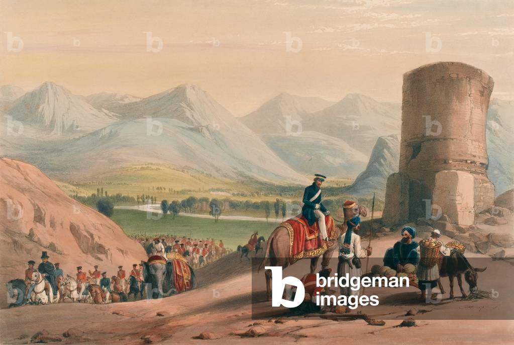 The Valley of Maidan, c.1839 (lithograph, tinted)