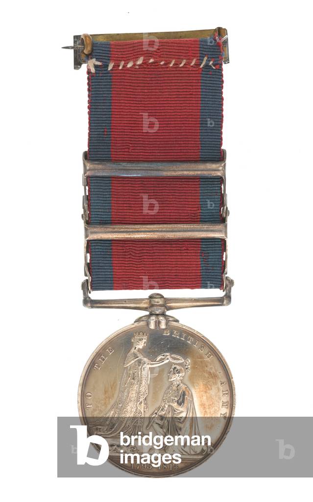 Military General Service Medal 1793-1814, Lieutenant Daniel Forbes, 95th Rifles (metal)
