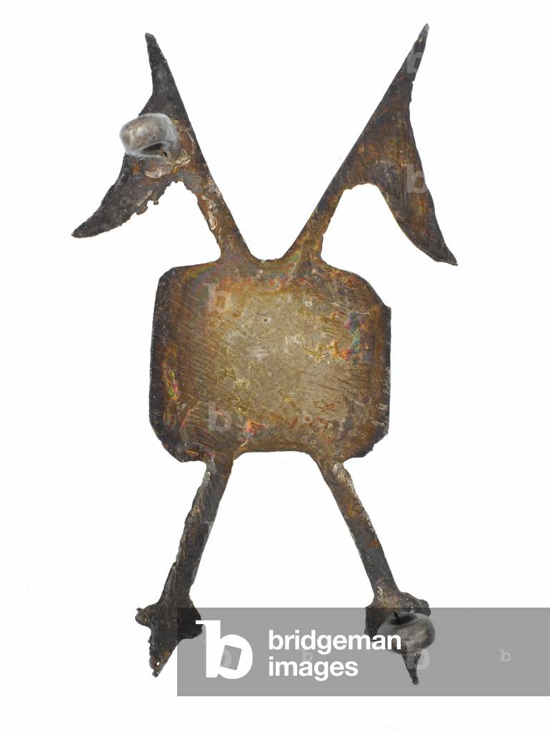 Cap badge, Indian Long Range Desert Squadron, Indian Armoured Corps, 1941-1947 (brass)