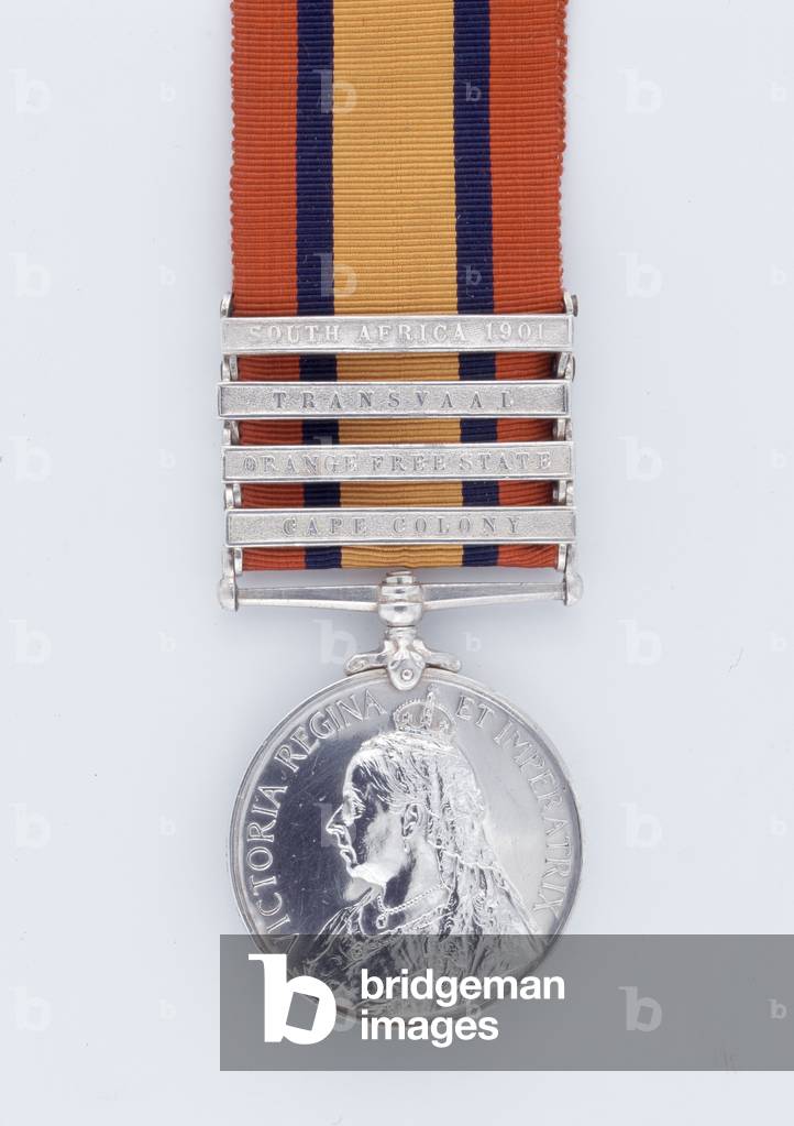 Queens South Africa Medal 1899-1902, Sergeant Arthur Leather, 3rd Battalion Imperial Yeomanry (metal)