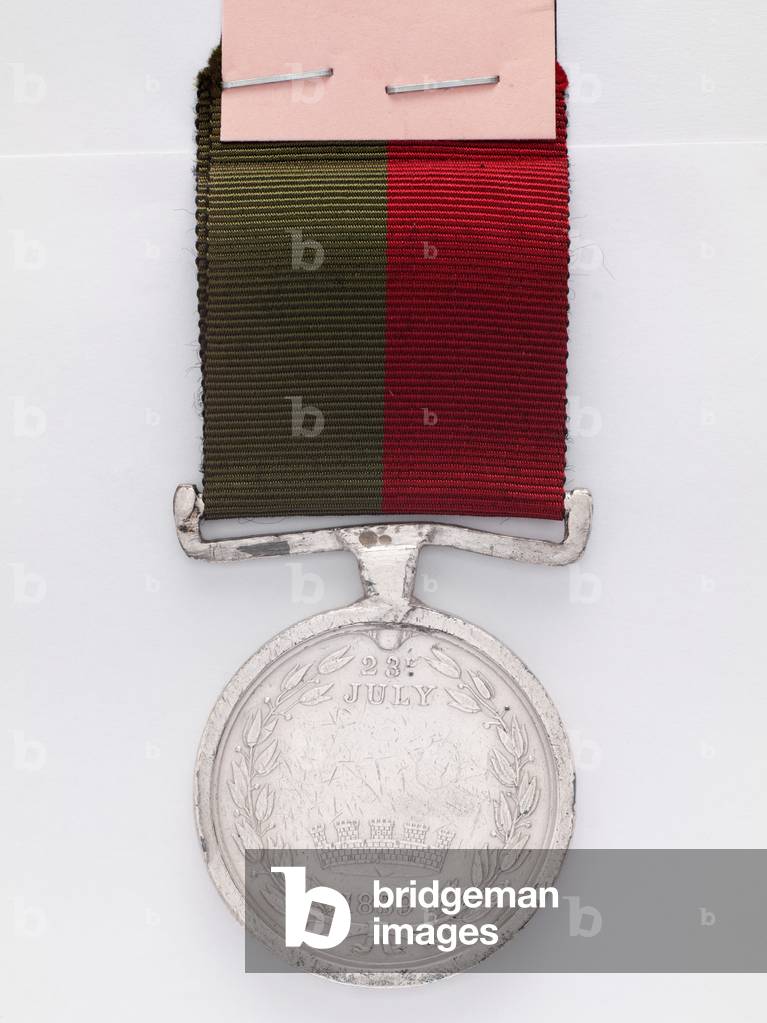 Ghuznee Medal 1839 awarded to Private Hugh Henzey, 13th (The 1st Somersetshire) Regiment of Foot (Light Infantry) (metal)