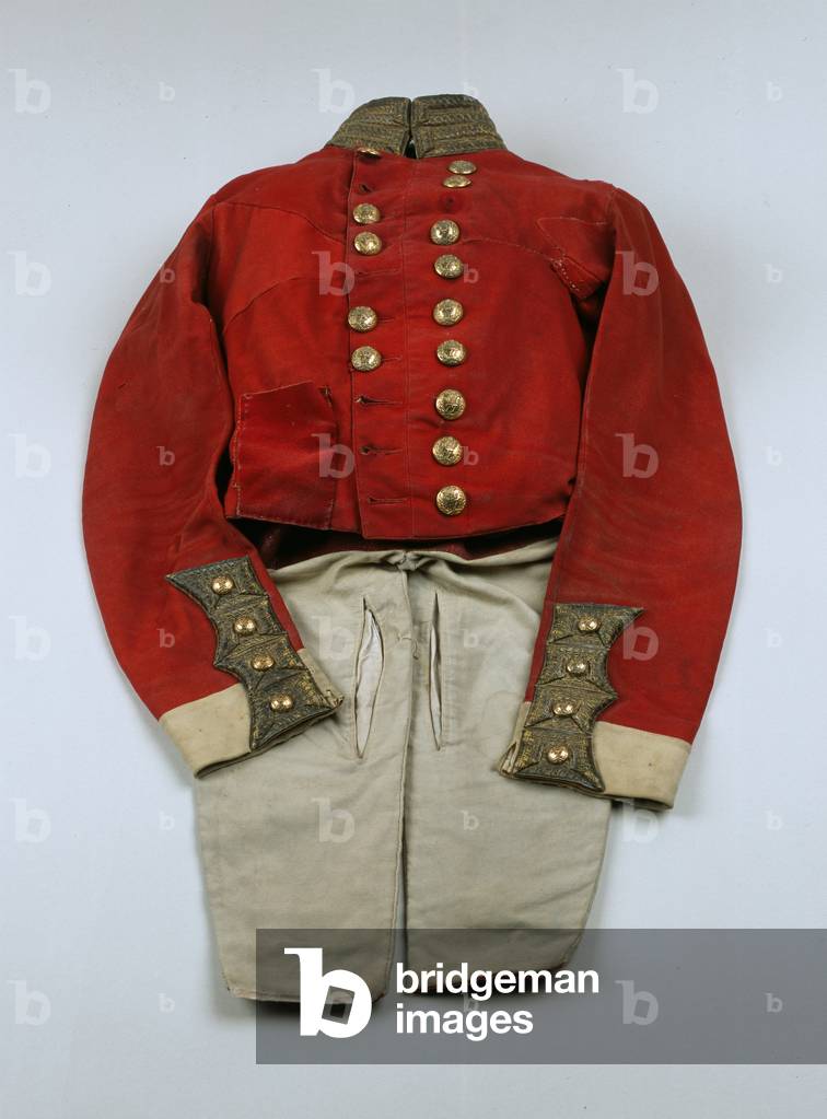 Officer's full dress coatee worn by Captain Audley Lemprière, 77th (East Middlesex) Regiment of Foot, 1848-1855 circa (fabric)