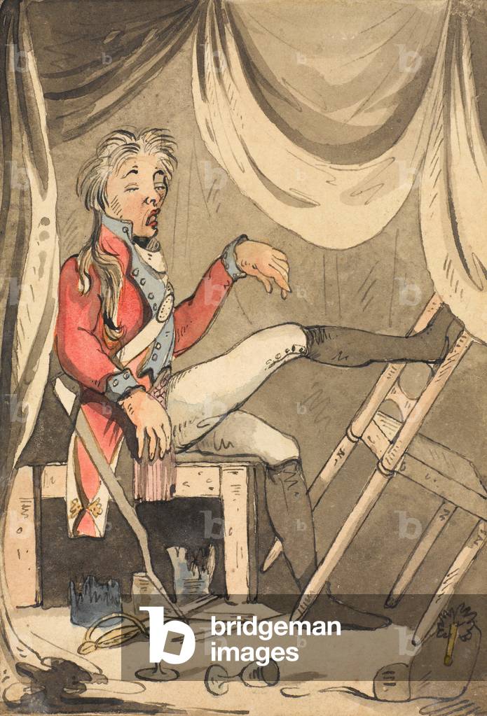 If any man says I am drunk on guard - damn I will accomodate him with a kick  damn, 1796 (w/c)