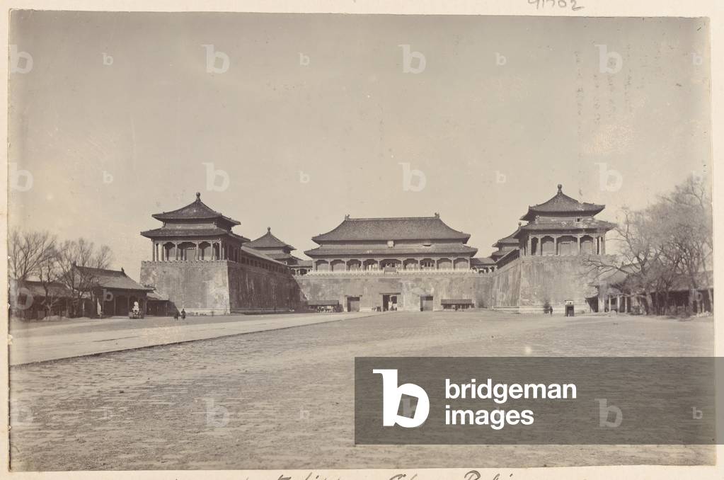 The Forbidden City, Peking, 1900 circa (b/w photo)