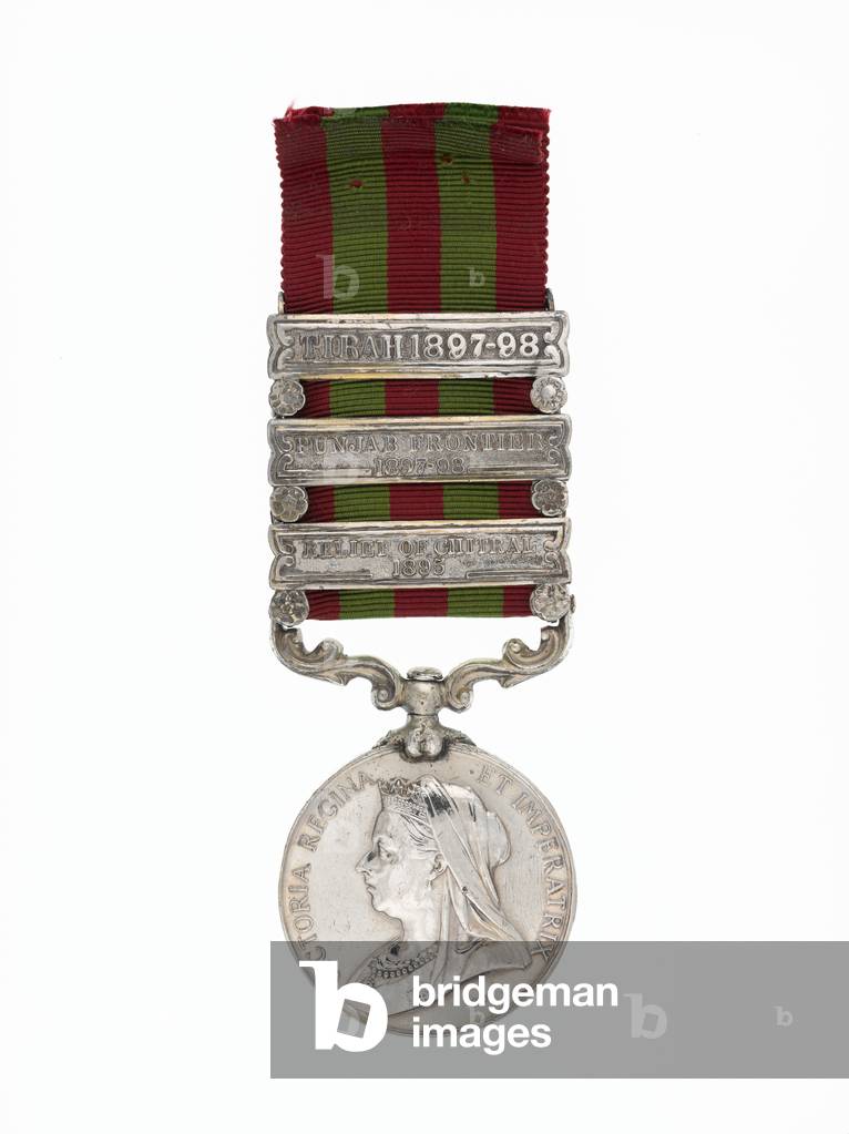India Medal 1895-1902 with 3 clasps awarded to Jimson the mule, 1895-1902 (metal)
