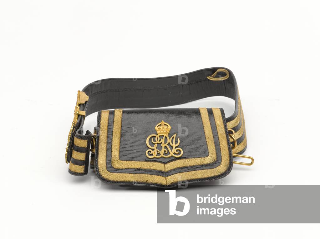Cross belt from the dress uniform of Captain Heerajee Cursetjee, Indian Medical Service, 1912 circa