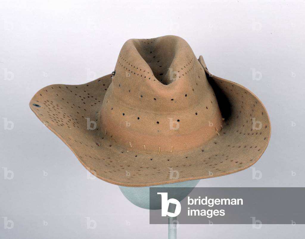 Slouch hat worn by Sergeant G W Greenaway, 77th (Manchester) Company, 8th Battalion Imperial Yeomanry, 1900 circa (fabric)