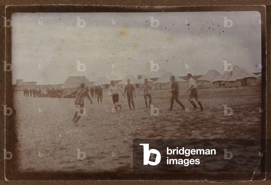 Football at Malta, 1915 (b/w photo)