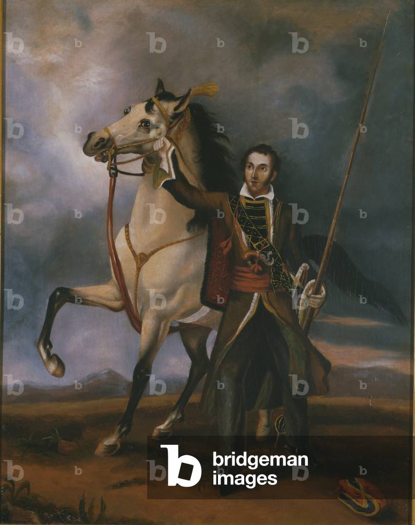 Lieutenant (later Captain) Charles Swanston, Poona Irregular Horse, 1819 circa (oil on canvas)