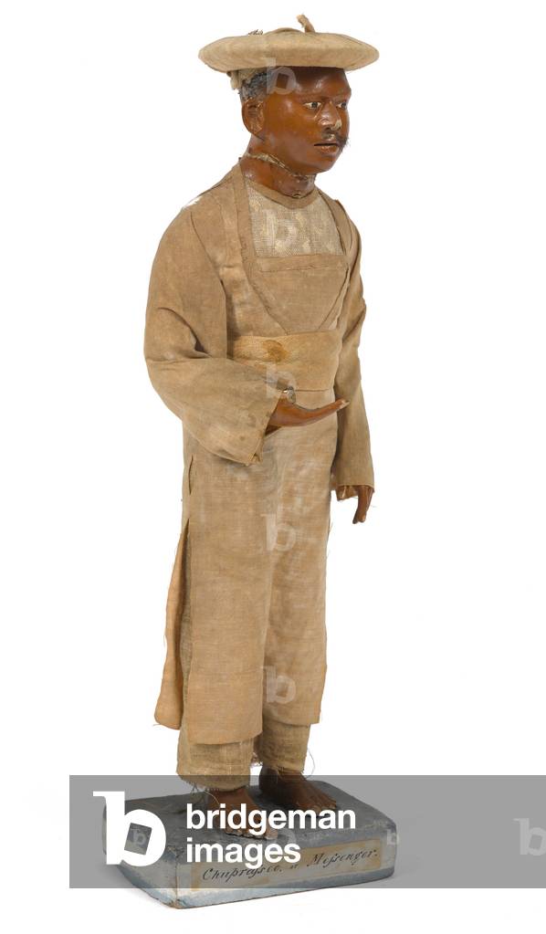Vakheel, or Pleader, terracotta figurine, India, c.1880 (statuette)