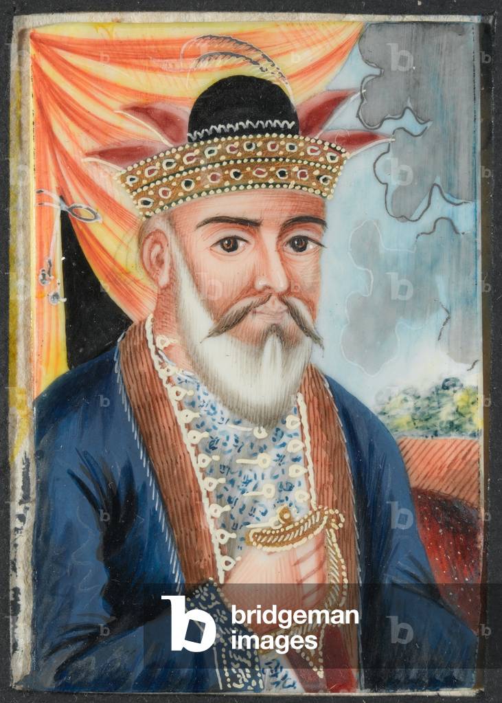 Dost Muhammad, Ruler of Afghanistan, 1835 circa (miniature on ivory)