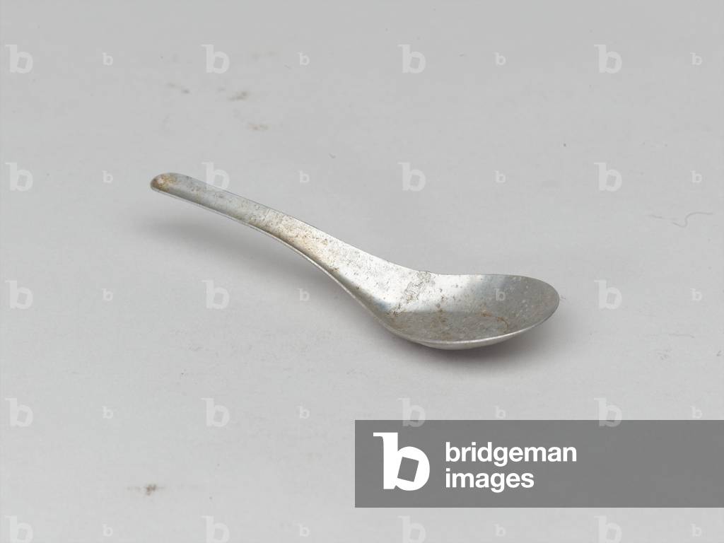 Metal spoon used by Private James Wood, 1st Battalion, The Gloucestershire Regiment, 1951 circa (metal)