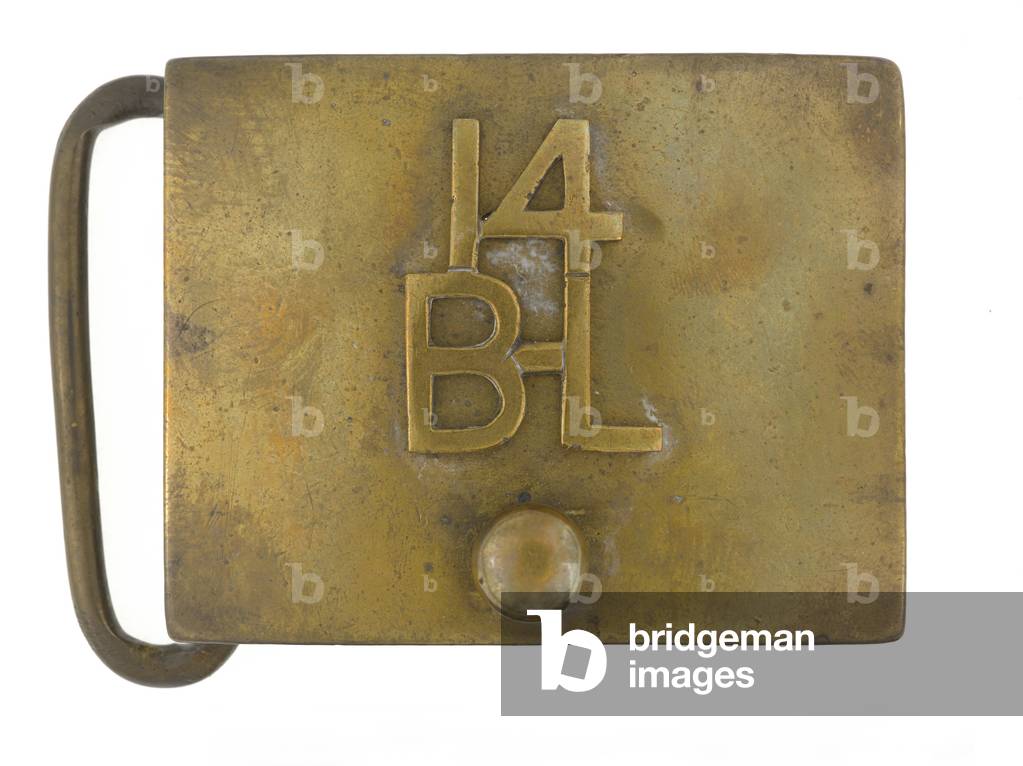 Waistbelt clasp, other ranks, 14th Regiment of Bengal Lancers, 1874-1903 (brass)