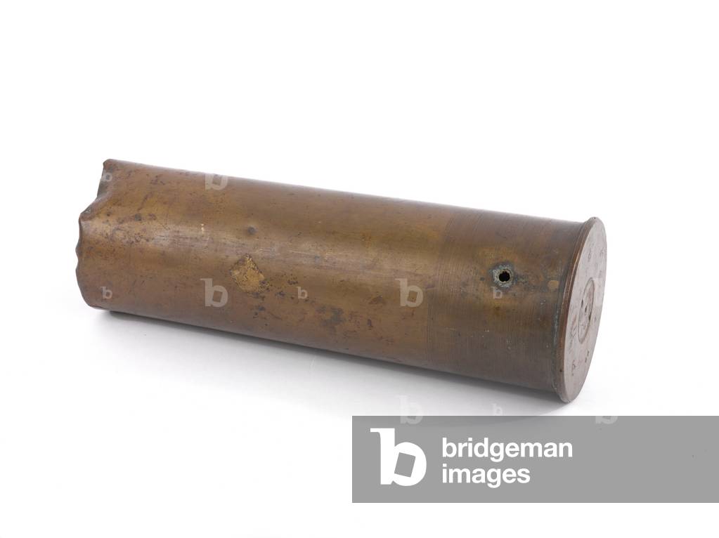 18-pounder shell case fired during the Easter Rising, 1916