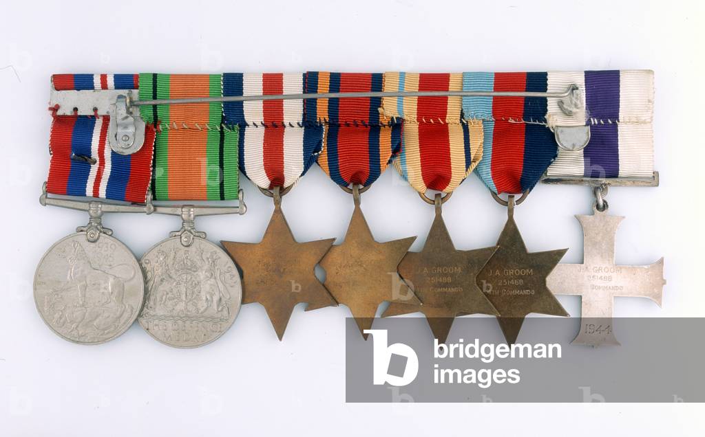 Medal group, Lieutenant John Groom, Combined Operations Experimental Establishment, Royal Engineers (metal)