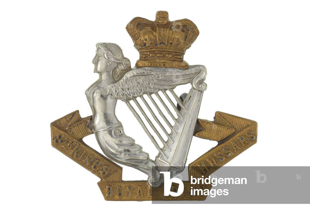 Cap badge, c.1900 (white metal and brass)
