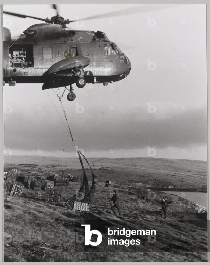 Helicopter, 1982 (b/w photo)