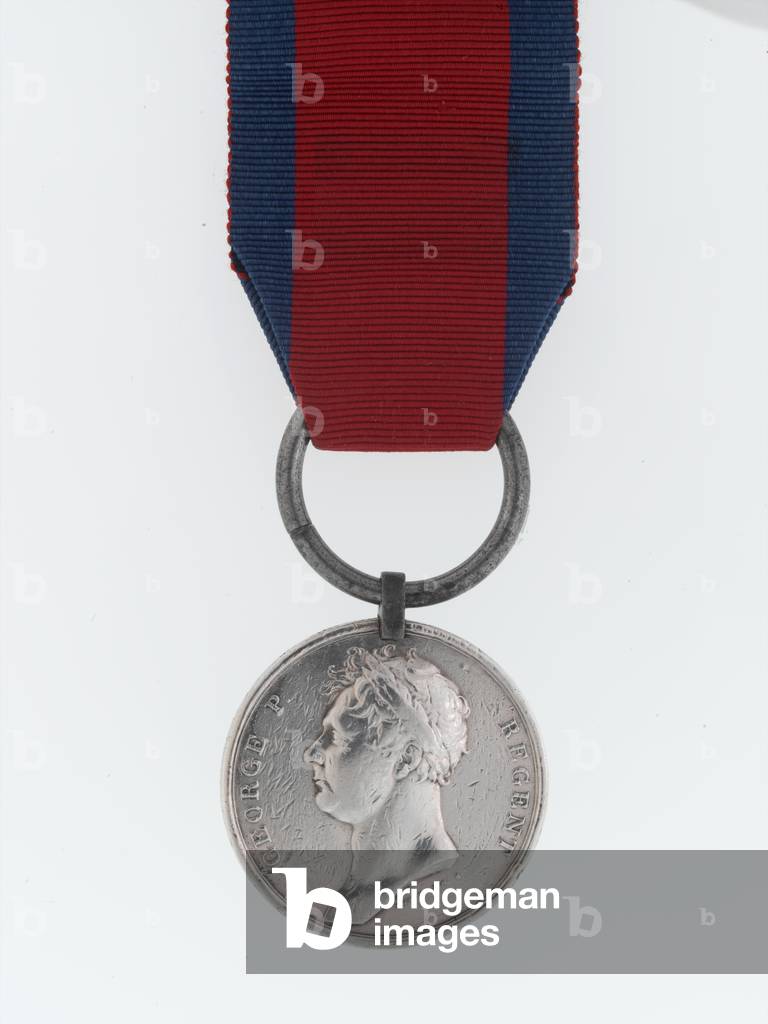 Waterloo Medal 1815, Private John Dent, 42nd (Royal Highland) Regiment (metal)