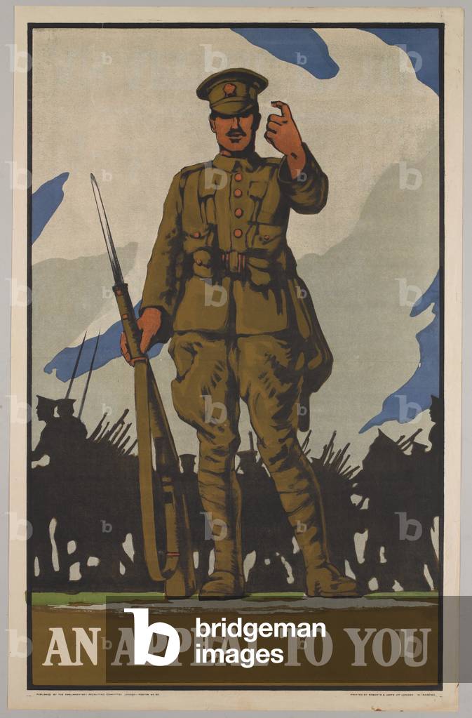An Appeal to You, 1915  (colour litho)