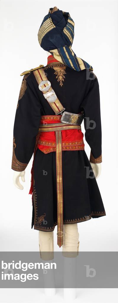 Officer's full dress uniform worn by Major J A C May-Somerville, 11th King Edward's Own Lancers (Probyn's Horse), 1913 circa (fabric)