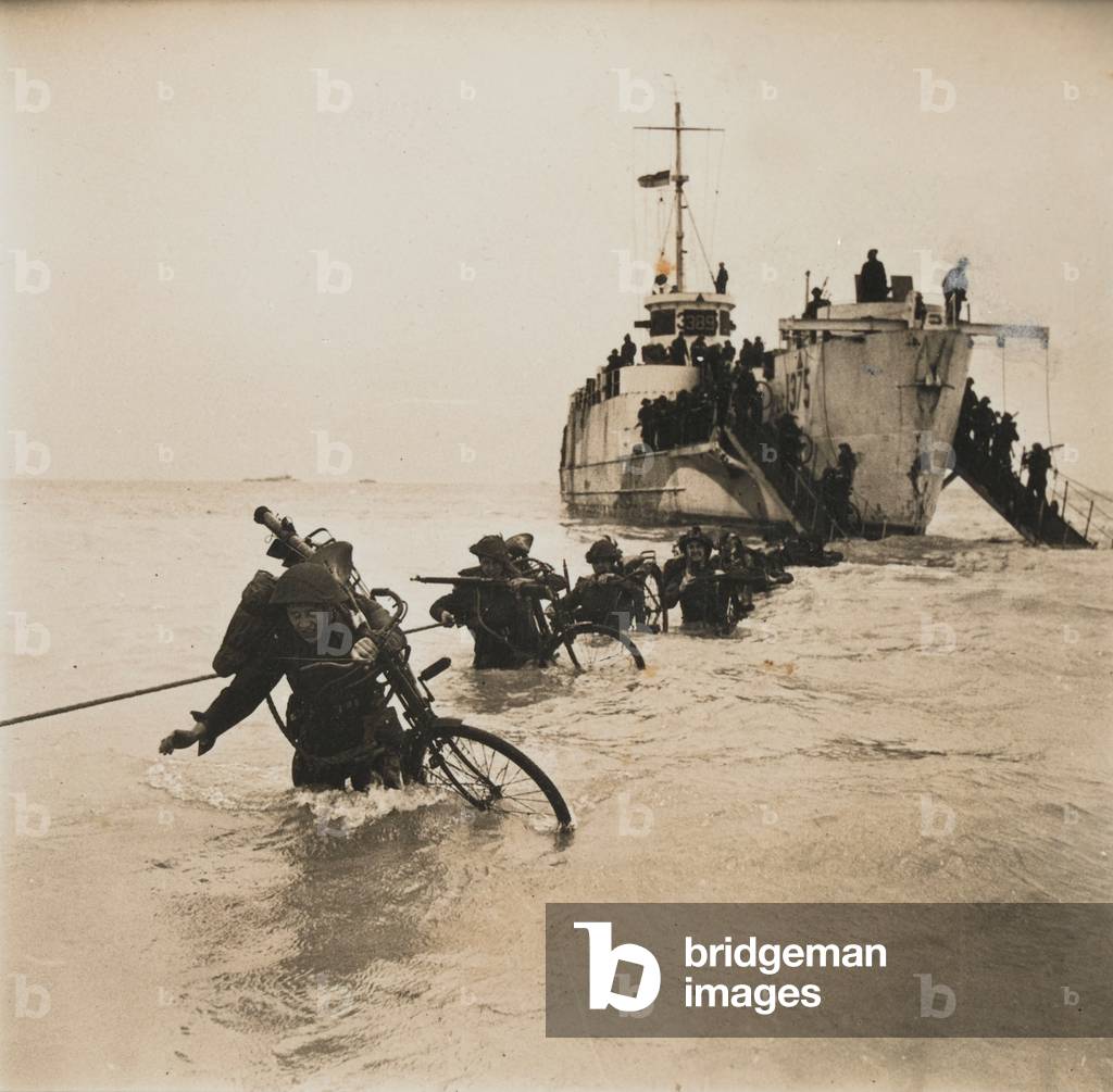 Britains Army trains for the Liberation of Europe, 1944 (b/w photo)