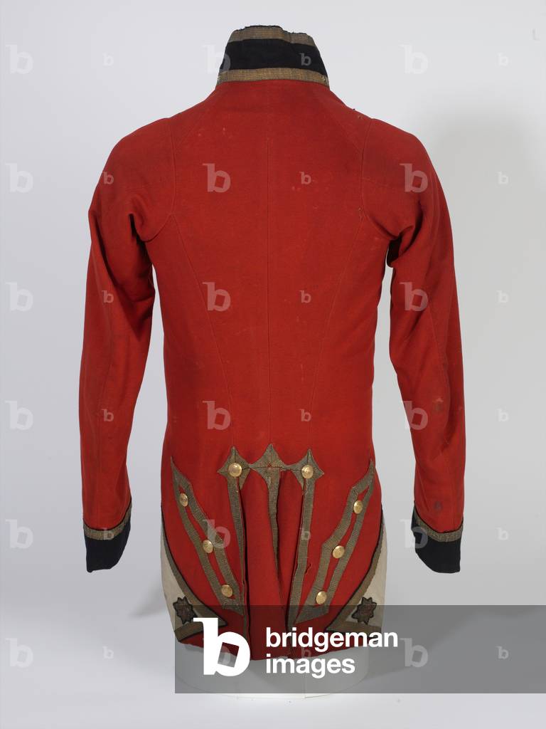 Short-tailed coatee worn by Lieutenant-Colonel William Miller, 3rd Battalion, 1st Foot Guards, 1815 (fabric)