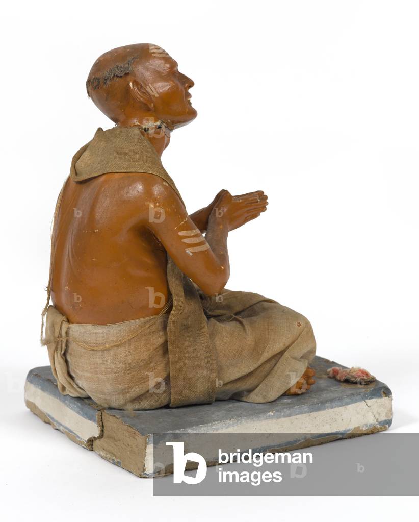 Religious mendicant, terracotta figurine, India, c.1880 (statuette)