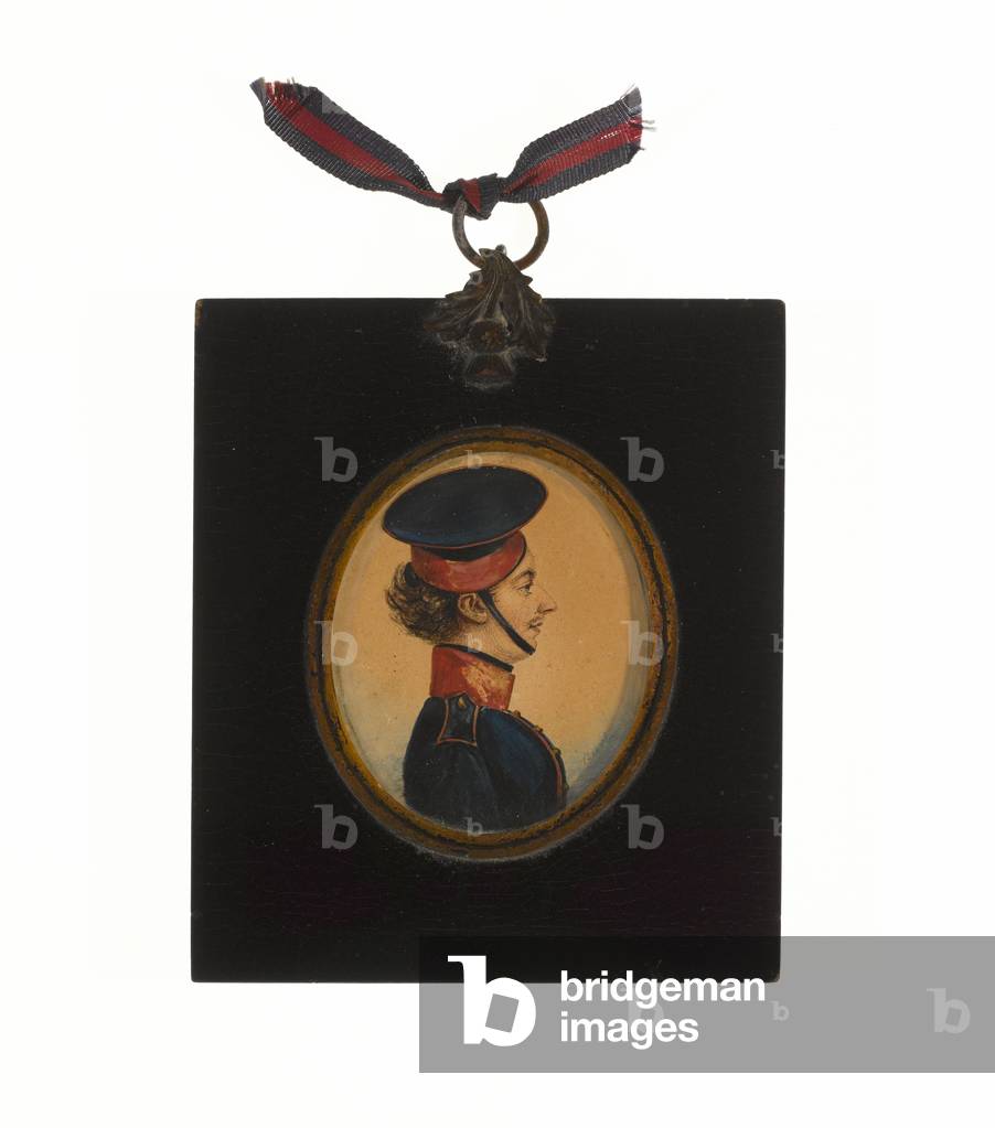 Private Henry Longden, Royal Horse Guards, 16 July 1830 (miniature on paper)