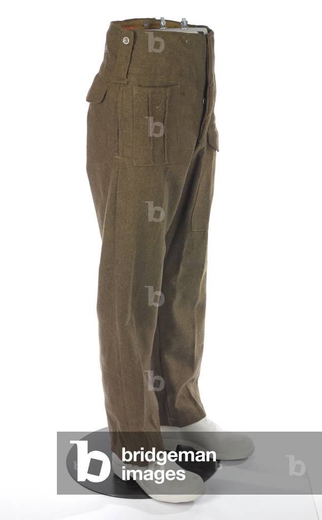 Battledress trousers, 1941 circa (fabric)