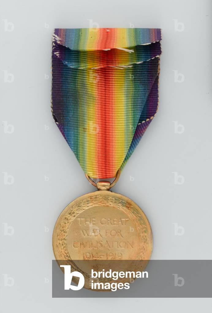 Allied Victory Medal 1914-19, 2nd Lieutenant R P Hallowes, Duke of Cambridge's Own (Middlesex Regiment) (metal)