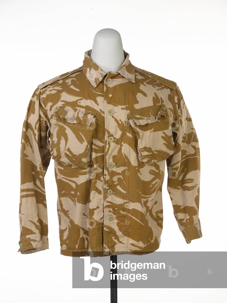 Desert disruptive pattern combat jacket worn by Major M Graham, 1990 circa (fabric)