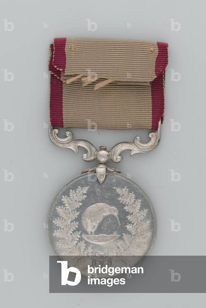 Territorial Long Service Medal, New Zealand awarded to Trooper George Wilson, Waikato Mounted Rifles, 1913 (metal)
