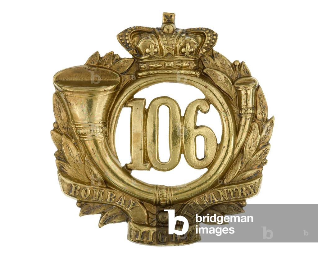 Glengarry badge, 106th Regiment of Foot (Bombay Light Infantry), c.1874 (glengarry badge)