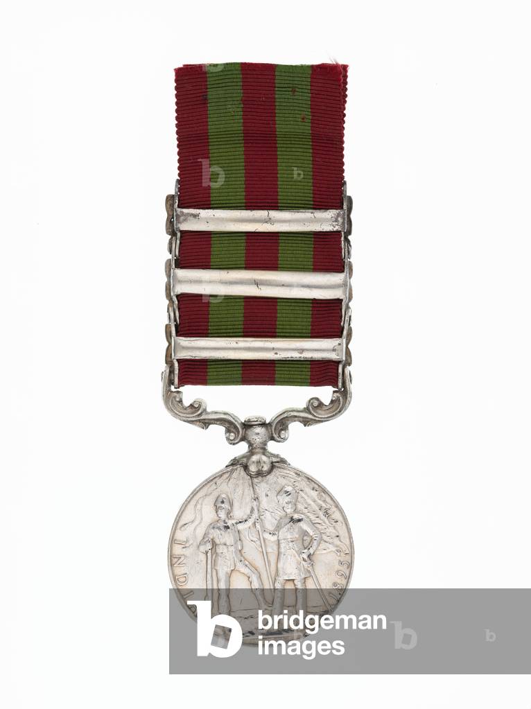 India Medal 1895-1902 with 3 clasps awarded to Jimson the mule, 1895-1902 (metal)