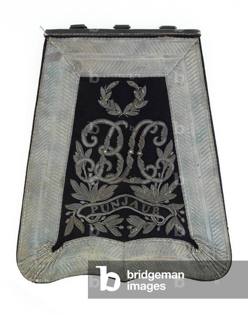 Sabretache used by Lieutenant-Colonel Robert Master, 7th Bengal Light Cavalry, 1856 circa