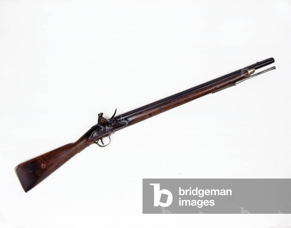 Heavy dragoon carbine, 6th (Inniskilling) Dragoons, Waterloo, 1815 (wood, steel & brass)