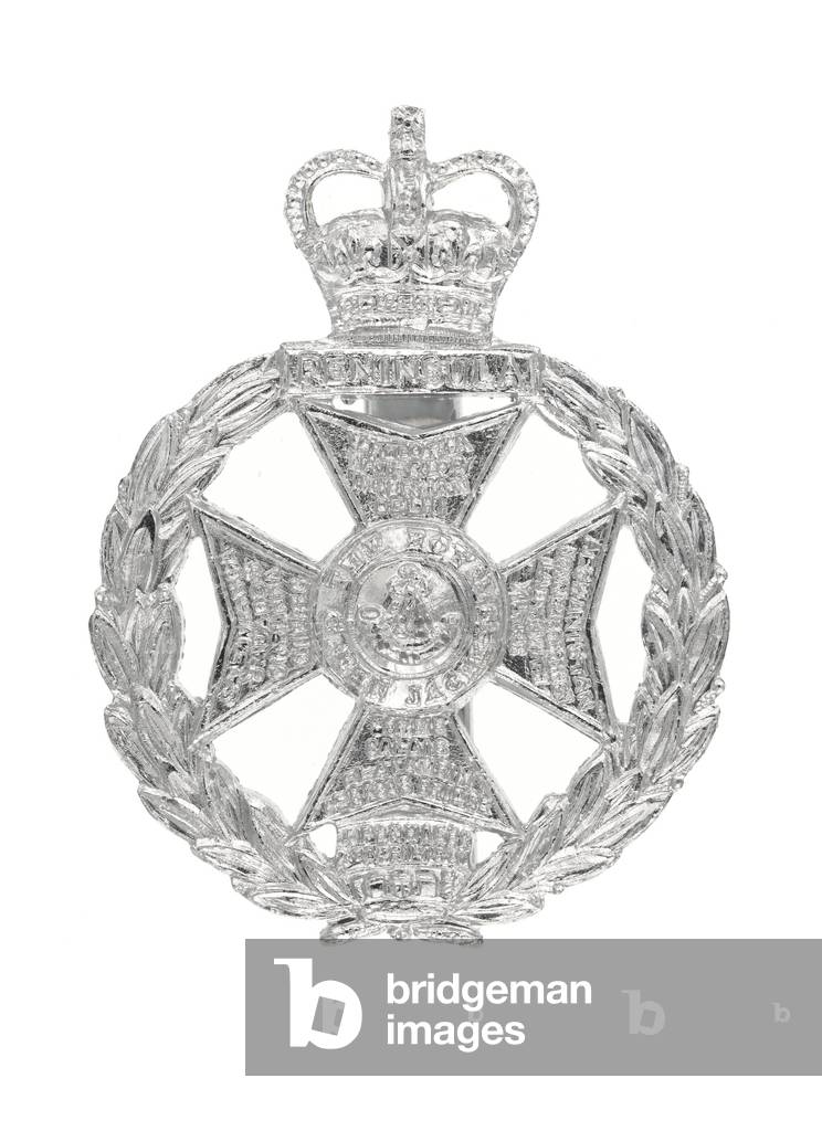 Cap badge, c.1973 (anodized white metal)