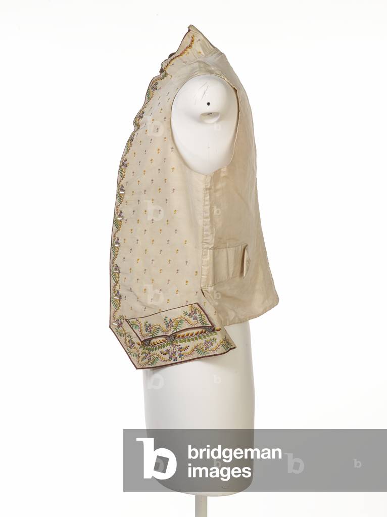 Civilian vest worn by Lieutenant-Colonel William Miller, 3rd Battalion, 1st Foot Guards, 1815 circa (fabric)