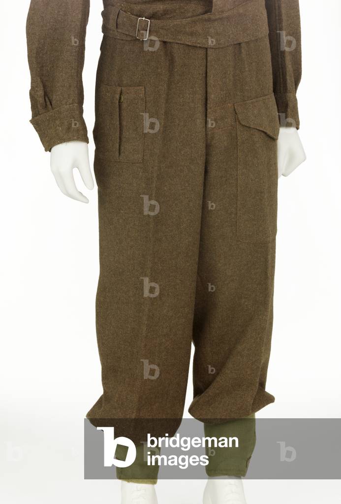 Battle dress trousers, Canadian pattern, Parachute Regiment, 1943 (fabric)