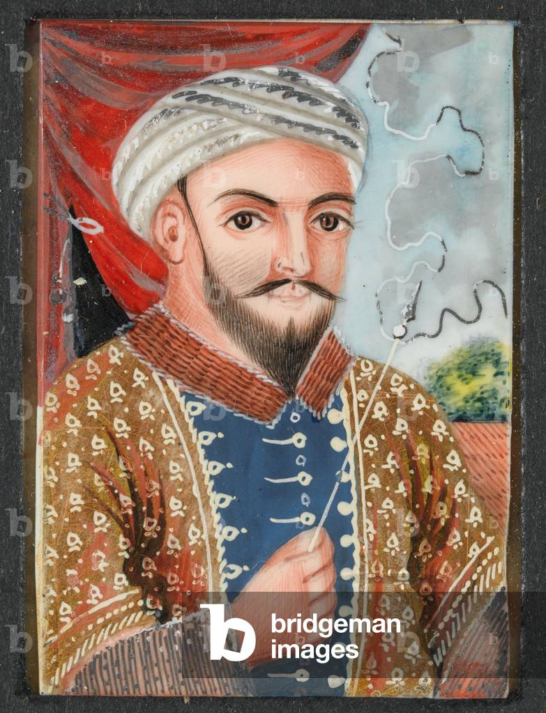 Akbar Khan, son of Dost Mohammed, ruler of Afghanistan, 1840 circa (miniature on ivory)