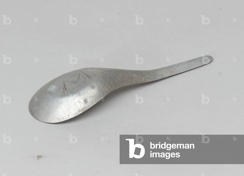 Metal spoon used by Private James Wood, 1st Battalion, The Gloucestershire Regiment, 1951 circa (metal)