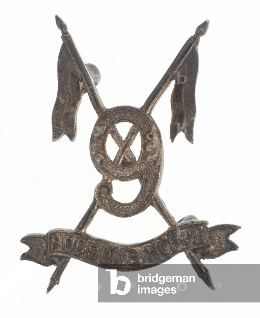 Collar badge, officer, 9th Hodsons Horse, 1903-1922 (metal)