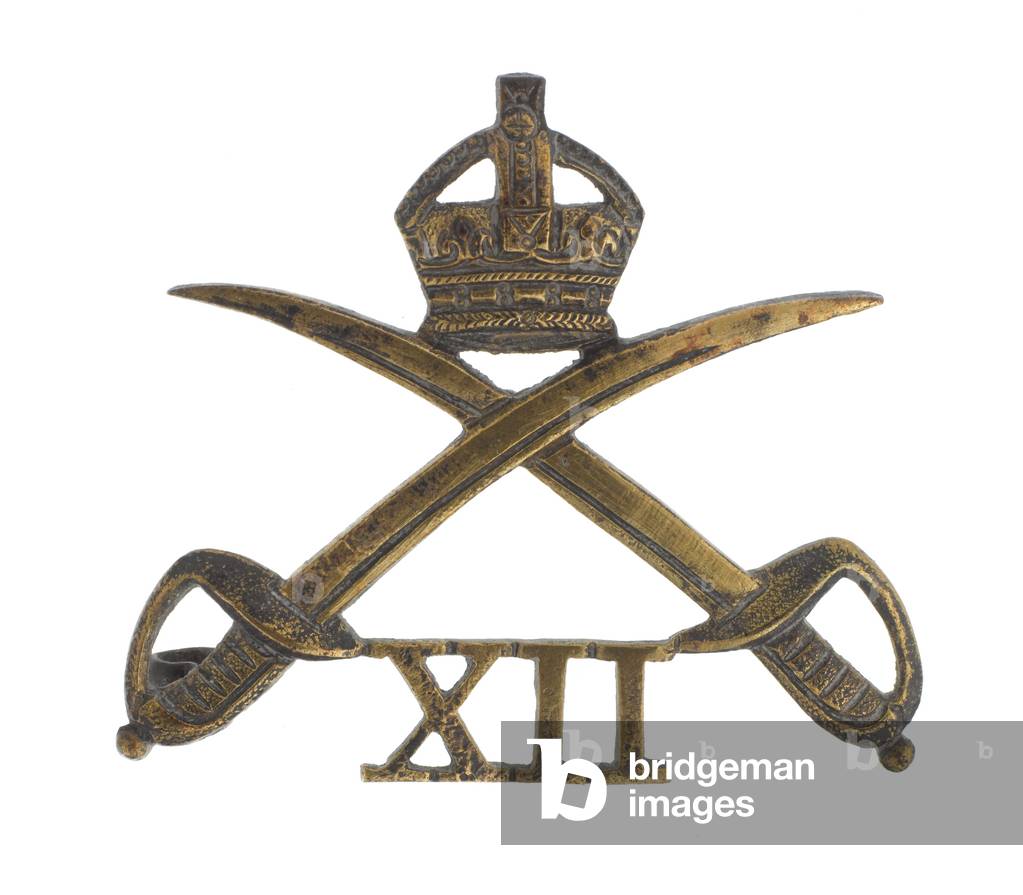 Cap badge, 12th Cavalry, 1901-1922 (metal)