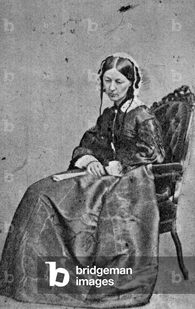 Florence Nightingale (1820-1910) (b/w photo)